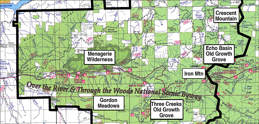 over the rivers map graphic
